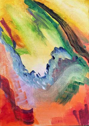 Colorful abstract painting