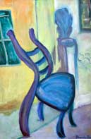 Whimsical Chair Oil on Canvas
