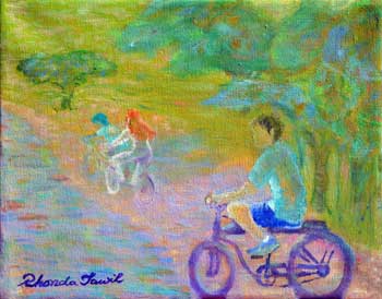 Kids on a Bicycle Path