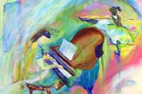 Ballet Studio Oil on Canvas