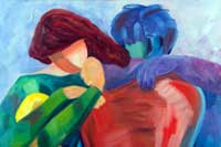 Best Friends Oil on Canvas