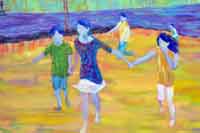 Children Playing Oil on Canvas