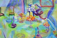 Setting the Table Oil on Canvas