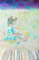 Men and Women Dancing Oil on Linen