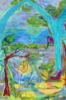 Dancing in the Woods Oil on Canvas