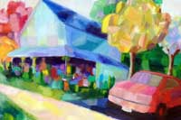 Summer House Oil on Canvas